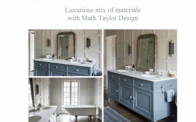 Bespoke  French – inspired vanity unit, designed and made by Mark Taylor Design
