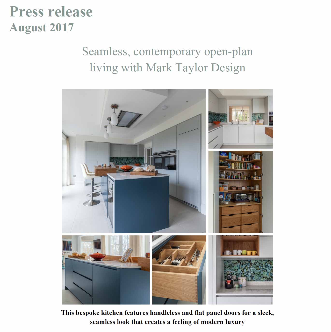 Mark Taylor Design open-plan, Georgian kitchen