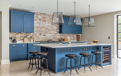 London Residential Project – Blue In-frame Bespoke Kitchen