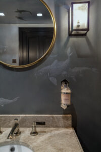 Powder room and lighting design