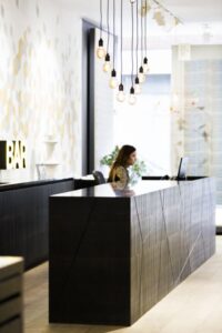 Domus Showroom Reception Bar